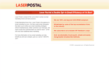 Tablet Screenshot of laserpostal.com
